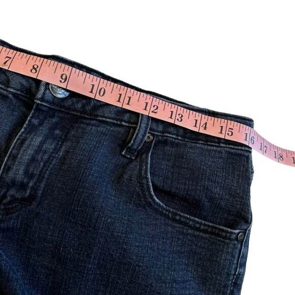 Mossimo Premium Denim Dark Wash Straight Jeans Size 10 Mid Rise Stretch Classic - Picture 9 of 10